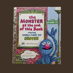 The Monster at the End of This Book – Vintage 1980s Little Golden Book